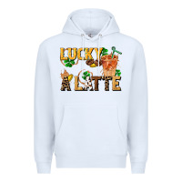 White lucky a latte Premium Hoodie - FaDigitalArtStudio
