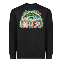 Black Easter gnomes rainbow Heavyweight Sweatshirt - OliviaCreatesArt