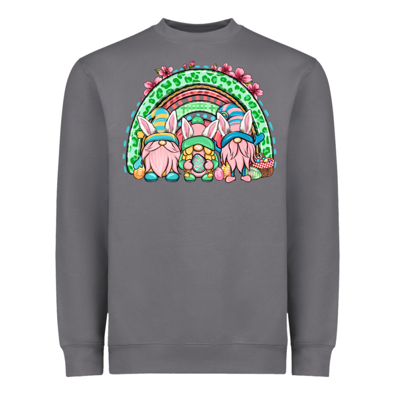 Easter Gnomes Rainbow Heavyweight Sweatshirt by OliviaCreatesArt | Teevron