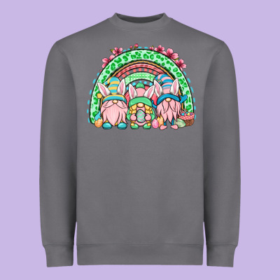 Easter Gnomes Rainbow Heavyweight Sweatshirt Designed By Oliviacreatesart