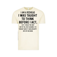 Vintage Arctic i am a redhead i was taught to think Vintage Tee - artisFamous