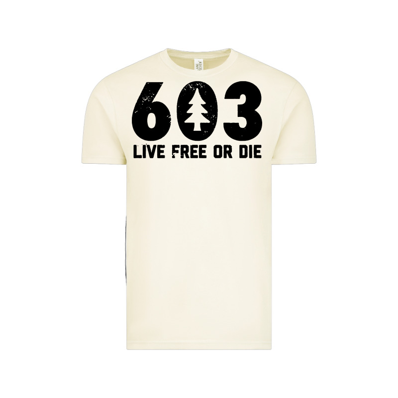 Live Free Or Die 603 Tree Vintage Tee by artisFamous | Teevron