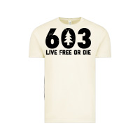 Vintage Arctic live free or die 603 tree Vintage Tee - artisFamous