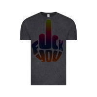 Vintage Black fuck you middle finger Vintage Tee - artisFamous
