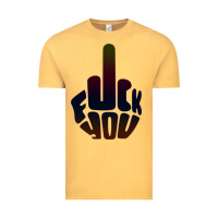 Vintage Mustard fuck you middle finger Vintage Tee - artisFamous