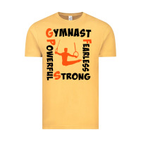 Vintage Mustard awesome gymnastics boy gymnast power strong Vintage Tee - artisFamous