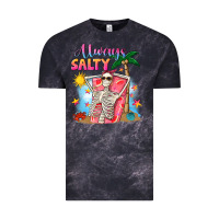 Cloud Black Always salty Vintage Tee - NancyCooperArtShop
