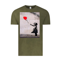 Vintage Olive banksy, hope Vintage Tee - artisFamous