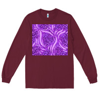 Burgundy purple glitter with leopard pattern Long Sleeve Tee - TumblerDesignByShophia
