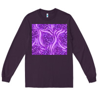 Plum purple glitter with leopard pattern Long Sleeve Tee - TumblerDesignByShophia