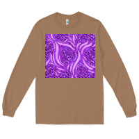 Toasted Coconut purple glitter with leopard pattern Long Sleeve Tee - TumblerDesignByShophia