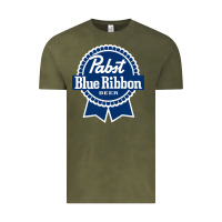 Vintage Olive pabst blue ribbon Vintage Tee - artisFamous
