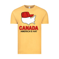 Vintage Mustard canada america's hat Vintage Tee - artisFamous
