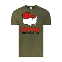 Vintage Olive canada america's hat Vintage Tee - artisFamous