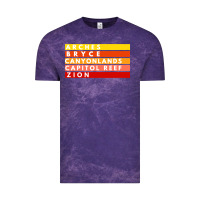 Cloud Purple utah national parks utah s mighty five souvenir nps moab Vintage Tee - artisFamous