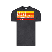 Vintage Black utah national parks utah s mighty five souvenir nps moab Vintage Tee - artisFamous