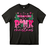Asphalt i'm dreaming of a pink christmas flamingo Heavy Core Tee - MaliasSmallBusiness