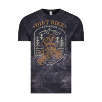 Cloud Black dirt bike 1a Vintage Tee - artisFamous
