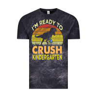 Cloud Black i'm ready to crush kindergarten dinosaur back to school kids t shirt Vintage Tee - artisFamous