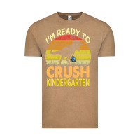 Vintage Coffee i'm ready to crush kindergarten dinosaur back to school kids t shirt Vintage Tee - artisFamous