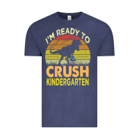 I'm Ready To Crush Kindergarten Dinosaur Back To School Kids T Shirt Vintage Tee | Teevron