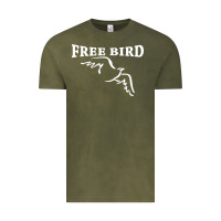 Vintage Olive lynyrd skynard free bird ronnie van zant Vintage Tee - artisFamous