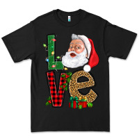 Black Love With Santa Portrait Premium Tee - BundleAndBundleShop