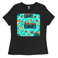 Black Hot Mom Summer Digital Paper Ladies Tee - BundleAndBundleShop