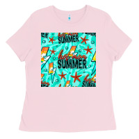 Bubblegum Pink Hot Mom Summer Digital Paper Ladies Tee - BundleAndBundleShop