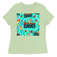 Matcha Hot Mom Summer Digital Paper Ladies Tee - BundleAndBundleShop
