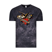 Cloud Black sailor jerry tattoo art military mermaid Vintage Tee - artisFamous