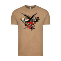 Vintage Coffee sailor jerry tattoo art military mermaid Vintage Tee - artisFamous