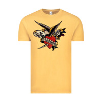 Vintage Mustard sailor jerry tattoo art military mermaid Vintage Tee - artisFamous