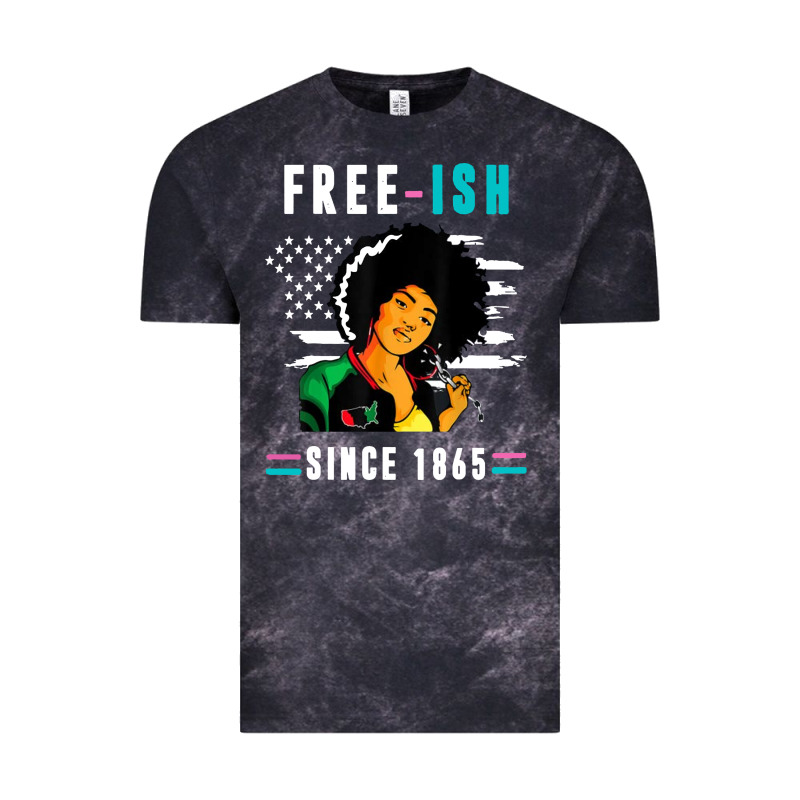 Juneteenth Free Ish Since 1865 Black Vintage Tee by artisFamous | Teevron