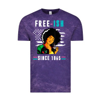 Cloud Purple juneteenth free ish since 1865 black Vintage Tee - artisFamous