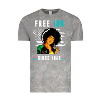 Cloud Rock juneteenth free ish since 1865 black Vintage Tee - artisFamous
