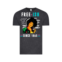 Vintage Black juneteenth free ish since 1865 black Vintage Tee - artisFamous