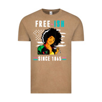 Vintage Coffee juneteenth free ish since 1865 black Vintage Tee - artisFamous