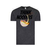 Vintage Black think noodles Vintage Tee - artisFamous