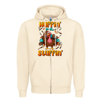Sandshell huffin' for the stuffin' Zipper Hoodie - BundleAndBundleShop