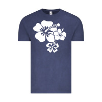 Vintage Denim hawaiian flower Vintage Tee - artisFamous