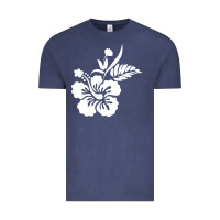 Vintage Denim hawaiian flower Vintage Tee - artisFamous