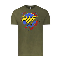 Vintage Olive tear off wonder woman shield Vintage Tee - artisFamous