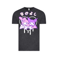 Vintage Black melody and kuromi heart Vintage Tee - artisFamous