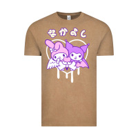 Vintage Coffee melody and kuromi heart Vintage Tee - artisFamous