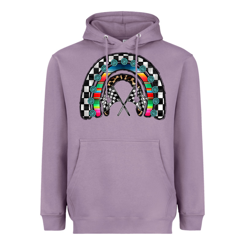Racing Rainbow Heavyweight Hoodie by CowhideDigitalArt | Teevron