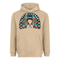 Mushroom Racing Rainbow Heavyweight Hoodie - CowhideDigitalArt