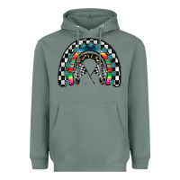 Sage Racing Rainbow Heavyweight Hoodie - CowhideDigitalArt