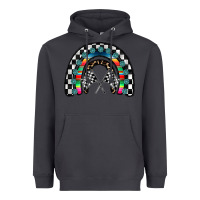 Smoke Racing Rainbow Heavyweight Hoodie - CowhideDigitalArt