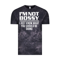 Cloud Black I'M NOT BOSSY I JUST KNOW WHAT YOU SHOULD BE DOING FUNNY Vintage Tee - artisFamous